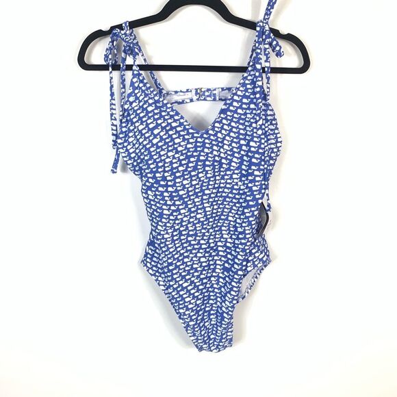Vineyard Vines Target 2X Bathing Suit Swim One Piece Blue Whale Printed Beach - Picture 5 of 9
